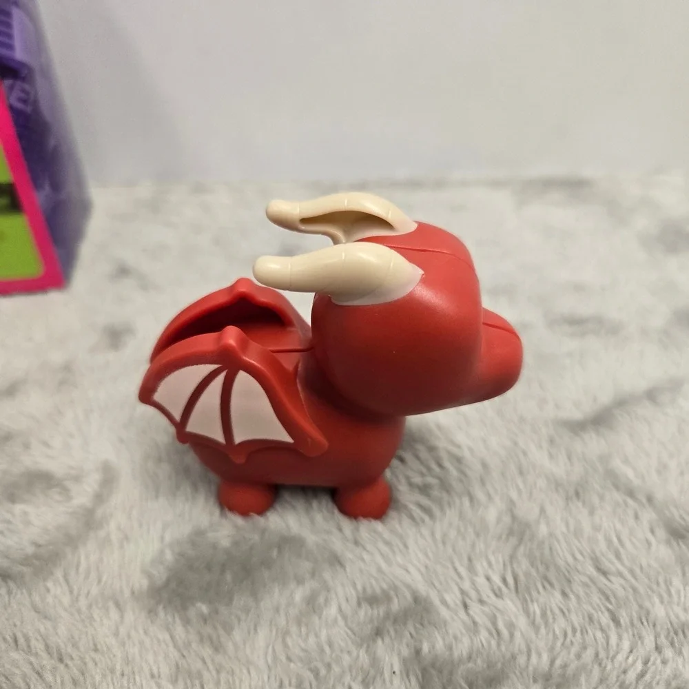 McDonalds 2023 Adopt Me Dragon Happy Meal Toy #5 with Box Stickers and Card